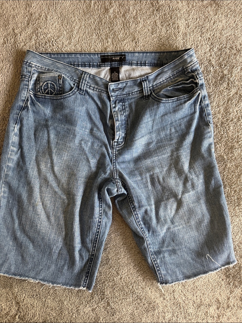 Venezia Light Blue Denim Jean Shorts